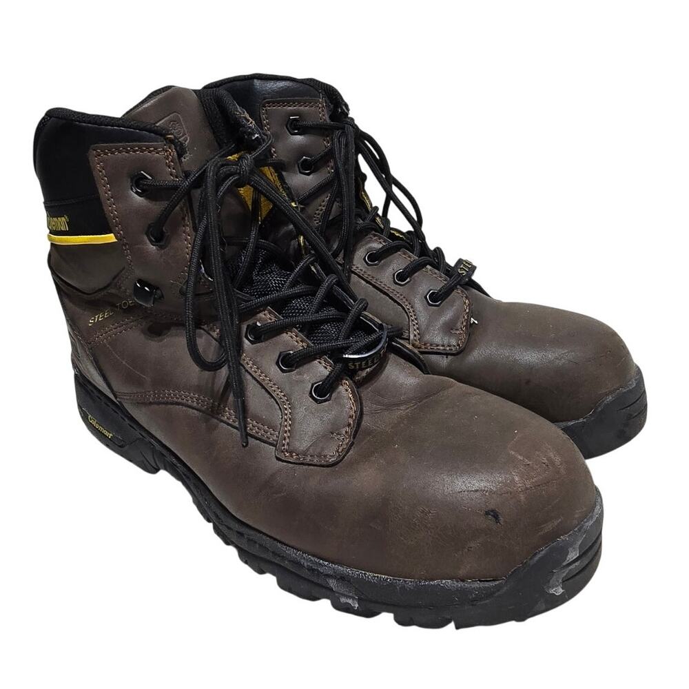 Coleman Mens Brown Carpenter Steel‎ Toe Work Boots ASTMF2413-17 size 11M